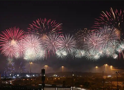 兰溪市焰火晚会